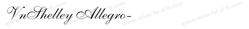 VnShelley Allegro字体转换